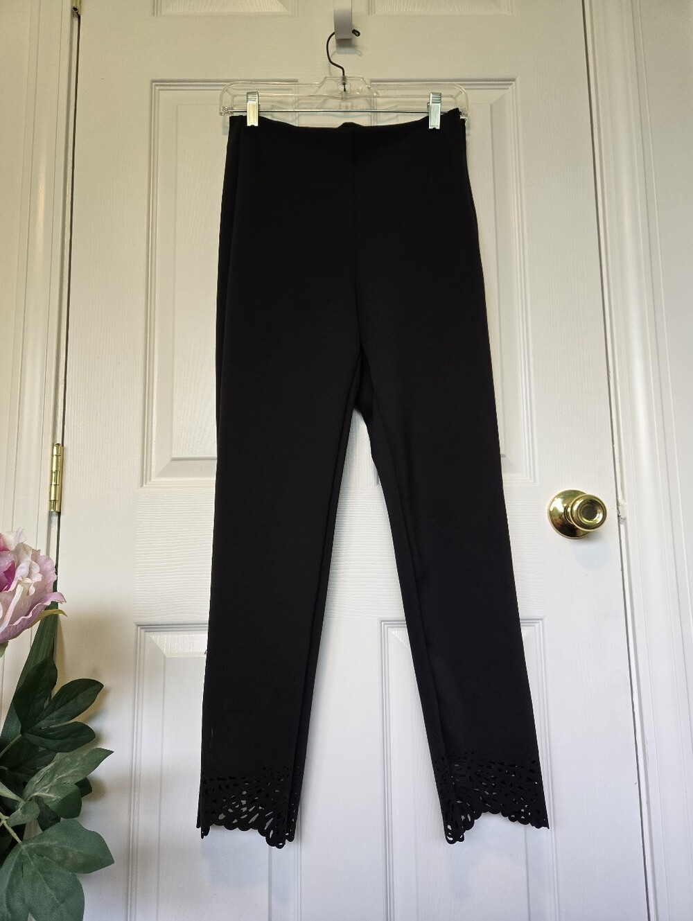 WHBM Pants Laser-Cut Hem Ankle-Length - Picture 3 of 9